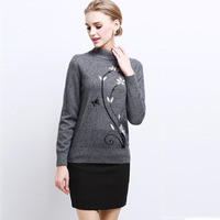 特价温莎蒂风格2015欧美女装冬装新款羊绒毛衣套头针织气质打底衫