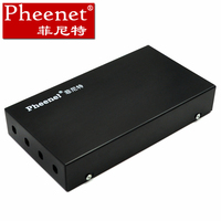 Pheenet菲尼特 4口FC桌面式光纤终端盒光缆尾纤熔接配线箱加厚