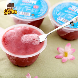 天同果小懒 休闲零食120g×12塑杯草莓冻果水果霜