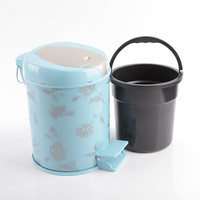 欧式创意家用垃圾桶脚踏 厨房卫生间垃圾桶带盖客厅废纸筒娄
