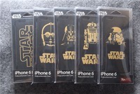 迪士尼Star Wars星球大战黑武士苹果iPhone6/6plus烫金手机保护壳