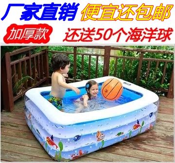 儿童游泳池婴儿宝宝游泳池海洋球池超大号加厚成人家庭充气游泳池
