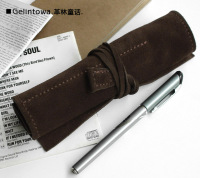 手工创意真皮男女设计师笔袋包邮 复古牛皮钢笔袋钢笔盒钢笔笔套