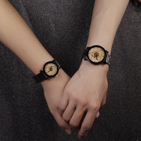 韩国钢带时尚石英手表男女士防水学生复古时装男表韩版情侣款手表