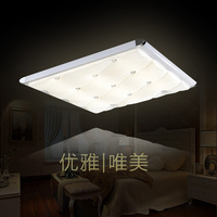 LED灯欧式吸顶灯现代简约长方形灯具客厅灯温馨卧室灯大气餐厅灯