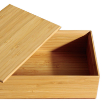 今艺堂楠竹便当盒保鲜盒密封罐饭盒保鲜桶 创意厨房保鲜收纳高档