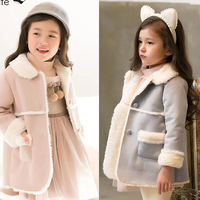 女童外套秋冬款2015韩版儿童加绒加厚棉衣儿童冬季棉袄翻领上衣潮