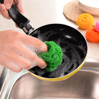 不伤手环保纤维不粘锅专用清洁球 不伤涂层电饭煲专用 厨房去污刷