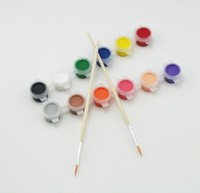 丙烯颜料DIY涂鸦颜料12色套装 ３ml/色 手绘颜色 面具彩绘 送笔刷