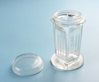 高透明玻璃染色缸 5/9/10片装 载玻片染色架  玻璃染色缸 立式 卧