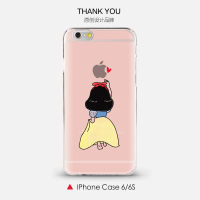 原创可爱白雪公主苹果6S手机壳硅胶iphone6plus保护套透明软新款
