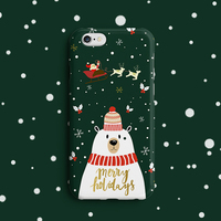 圣诞小熊新年礼物原创设计苹果6手机壳iphone6s plus保护壳