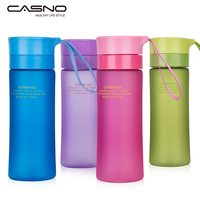 卡西诺正品水杯塑料磨砂随行杯带茶漏随手杯便携运动水壶情侣杯子