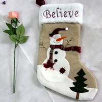 韩版圣诞装饰礼物礼品袜子儿童礼物袋大号 圣诞老人平安夜礼物