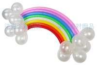 DIY 魔术气球 生日派对装饰品 彩虹气球装饰墙 聚会新年宴会道具