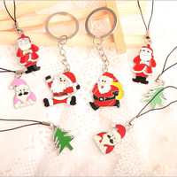 圣诞节礼物创意小礼品钥匙扣可爱钥匙链圈钥匙环圣诞饰品挂件配饰