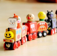 儿童磁性面包超人小火车宝宝益智动手拆装螺母组合2-3-4-5岁玩具