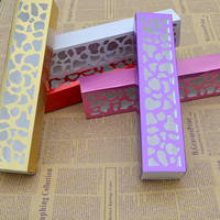 马卡龙盒烘焙包装高档6格镂空巧克力盒长条抽屉式外带西点礼品盒