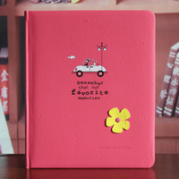 韩式卡通皮质盒装插页式4D大6寸相册儿童成长家庭相册簿影集包邮