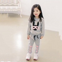 童装韩版儿童运动卫衣新款宝宝两件套女童春秋装长袖女孩套装2016