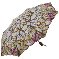 美国代购 纽约大都会博物馆 路易木兰鸢尾花遮阳伞 雨伞 齿痕边