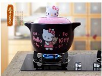 hello kitty 陶瓷砂锅 煲汤锅炖锅 凯蒂猫可爱卡通 韩国石锅煮粥