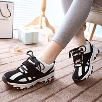 2015春季新款韩国女版气垫鞋休闲鞋韩版厚底运动鞋子透气拼色潮鞋
