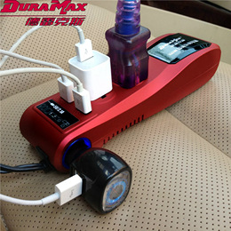 德雷克斯车载逆变器 双USB车载电源转换器 红 DX 150 48-2C\2178