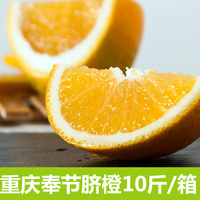 重庆新鲜水果 奉节橙子脐橙 10斤 现摘现发