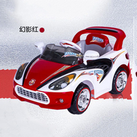QQ熊儿童电动车四轮双驱电瓶玩具车可坐人宝宝汽车带遥控电瓶车