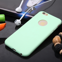 纯色iphone6手机壳苹果6plus超薄简单糖果保护套5S磨砂软壳硅胶套