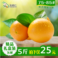 新鲜水果 多汁 金堂脐橙 橙子5斤家庭装小果包邮绿色种植现摘现发