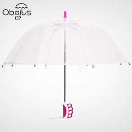 Obolts 创意直握伞头雨伞男女款 透明伞 个性POE直柄长柄伞