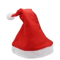 圣诞帽圣诞节派对用品礼品 加厚无纺布成人圣诞帽子 圣诞节日道具