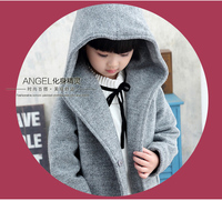 2015新款女童装毛呢子外套加厚6789岁中大儿童秋冬季韩版长款大衣