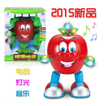 2015新品上市儿童卡通电动玩具缤果炫宝带灯光音乐益智玩具