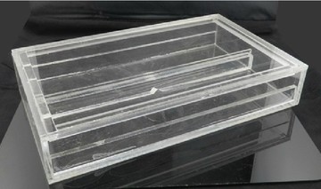 载玻片湿盒 有机玻璃免疫组化湿盒10片 20片装透明 避光湿盒黑色