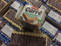 【包邮】德国 carre/卡若斯 巧克力榛子威化饼干 12块装 250g