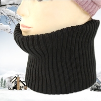 韩版时尚纯色高领套脖冬新款羊毛毛线假领男女通用围脖百搭保暖款