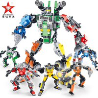 正版星钻积木积变战士3儿童塑料拼插拼装机器人男孩益智玩具积木