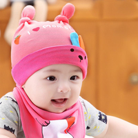 韩版冬季初生新生儿0-3个月婴儿帽子1岁纯棉女宝宝公主帽6-12男童