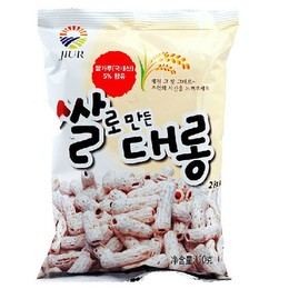 韩国进口膨化零食品  九日牌白色炒年糕条110g