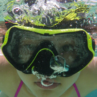 包邮 大视野潜水泳镜眼镜 环保硅胶罩鼻面镜 钢化玻璃自由潜水镜