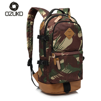 OZUKO健能8275女双肩包 男士背包潮流青年休闲学生旅行包电脑包