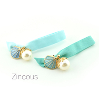 新版 薄荷绿海洋蓝头饰发带 气质之选 是美国进口 布料 Zincous