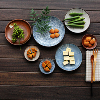 日本日式陶瓷盘子 早餐盘牛排盘零食碟 凉菜盘西餐西点碟米饭碗