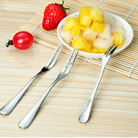 创意餐具不锈钢水果叉 水果签 西餐小叉子 甜品叉 点心叉 5支套装