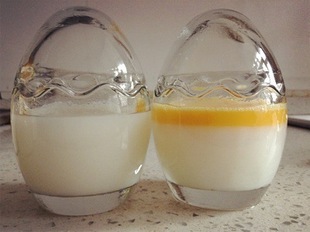 鸡蛋壳玻璃布丁瓶布丁杯 耐烤高温鸡蛋杯 宜家布丁瓶耐高温300度