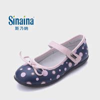斯乃纳专柜2016春3.5-8岁女童公主皮鞋儿童学生鞋波点单鞋童鞋女