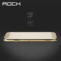 ROCK iPhone6手机壳4.7寸硅胶超薄软壳苹果6保护套电镀金属色新潮